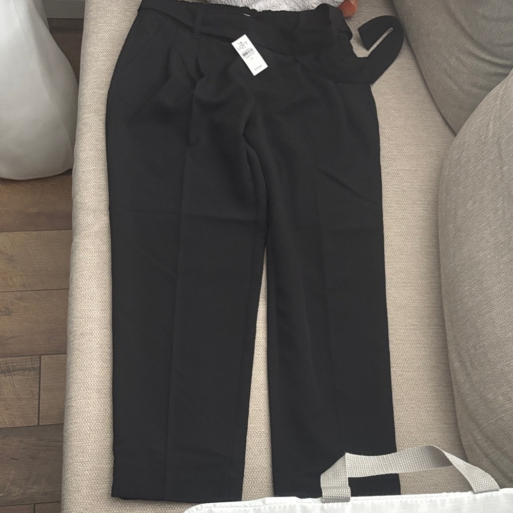 LOFT high rise tapered leg pant